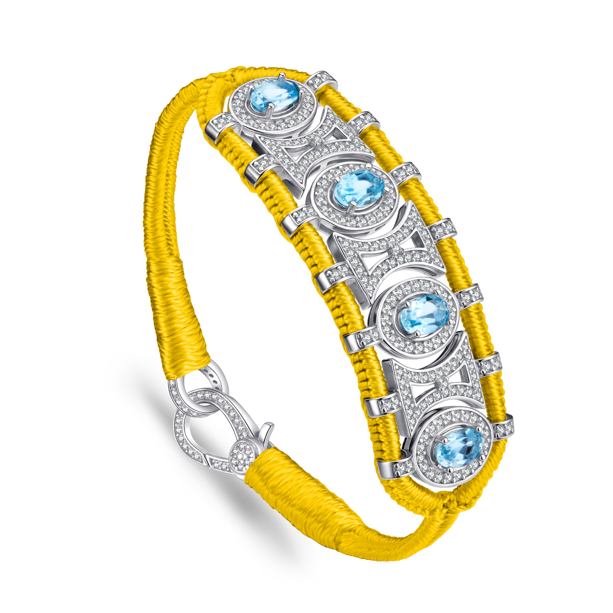Olinda yellow bracelet - Topazes