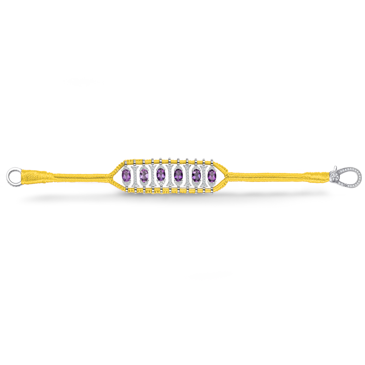 Teresina Yellow bracelet - Amethyst