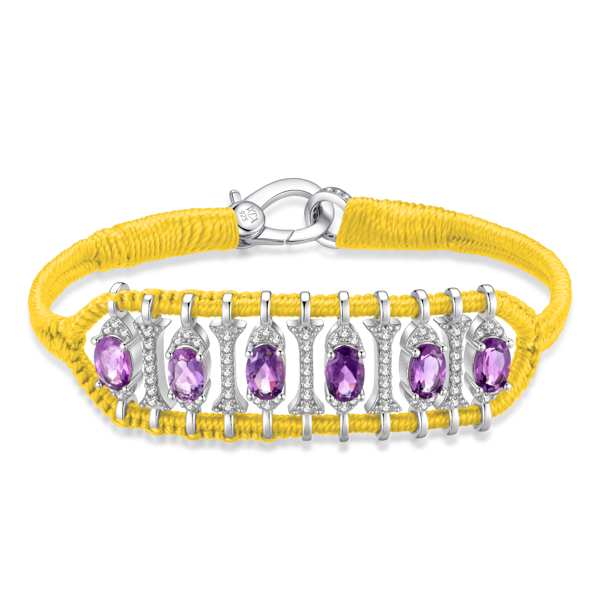 Teresina Yellow bracelet - Amethyst