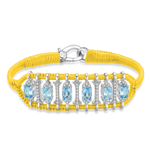 Teresina yellow bracelet - Topaz