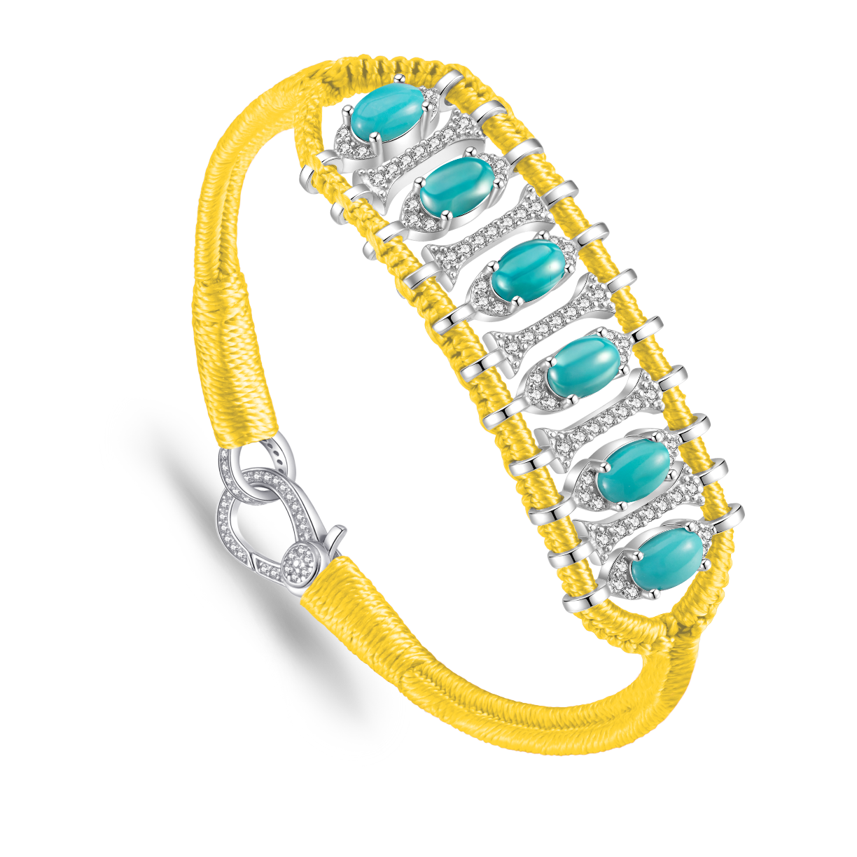 Teresina yellow bracelet - Turquoise