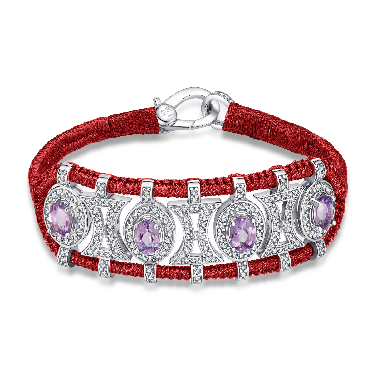 Olinda lipstick bracelet - Amethysts