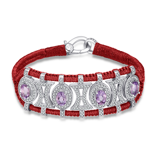Bracelet Olinda lipstick - Améthystes