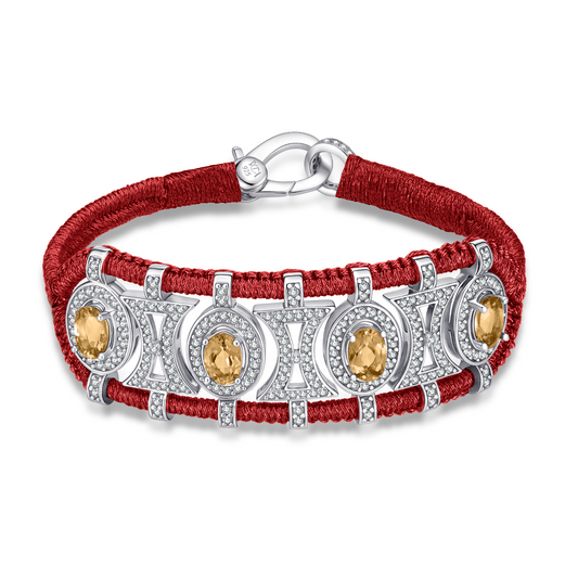Bracelet Olinda lipstick - Citrines