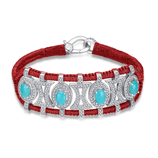 Bracelet Olinda Lipstick - Turquoises