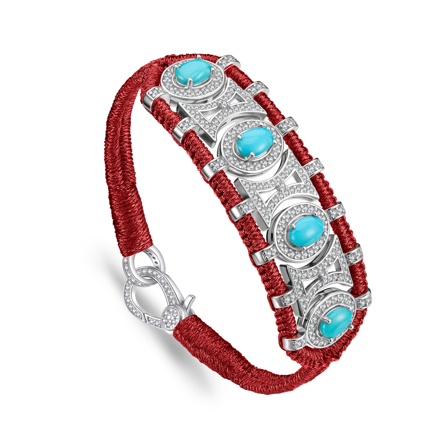 Olinda lipstick bracelet - Turquoises