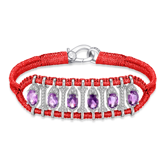 Bracelet Teresina Lipstick - améthystes