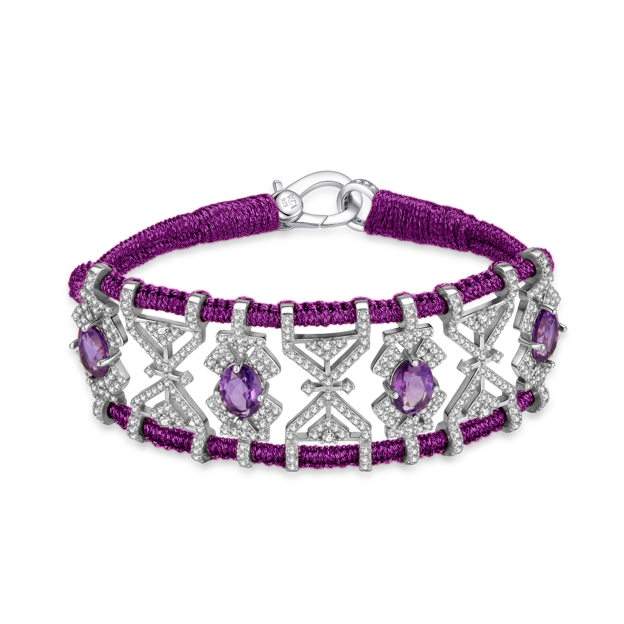 Bracelet Fortalezza Iris - Amethysts
