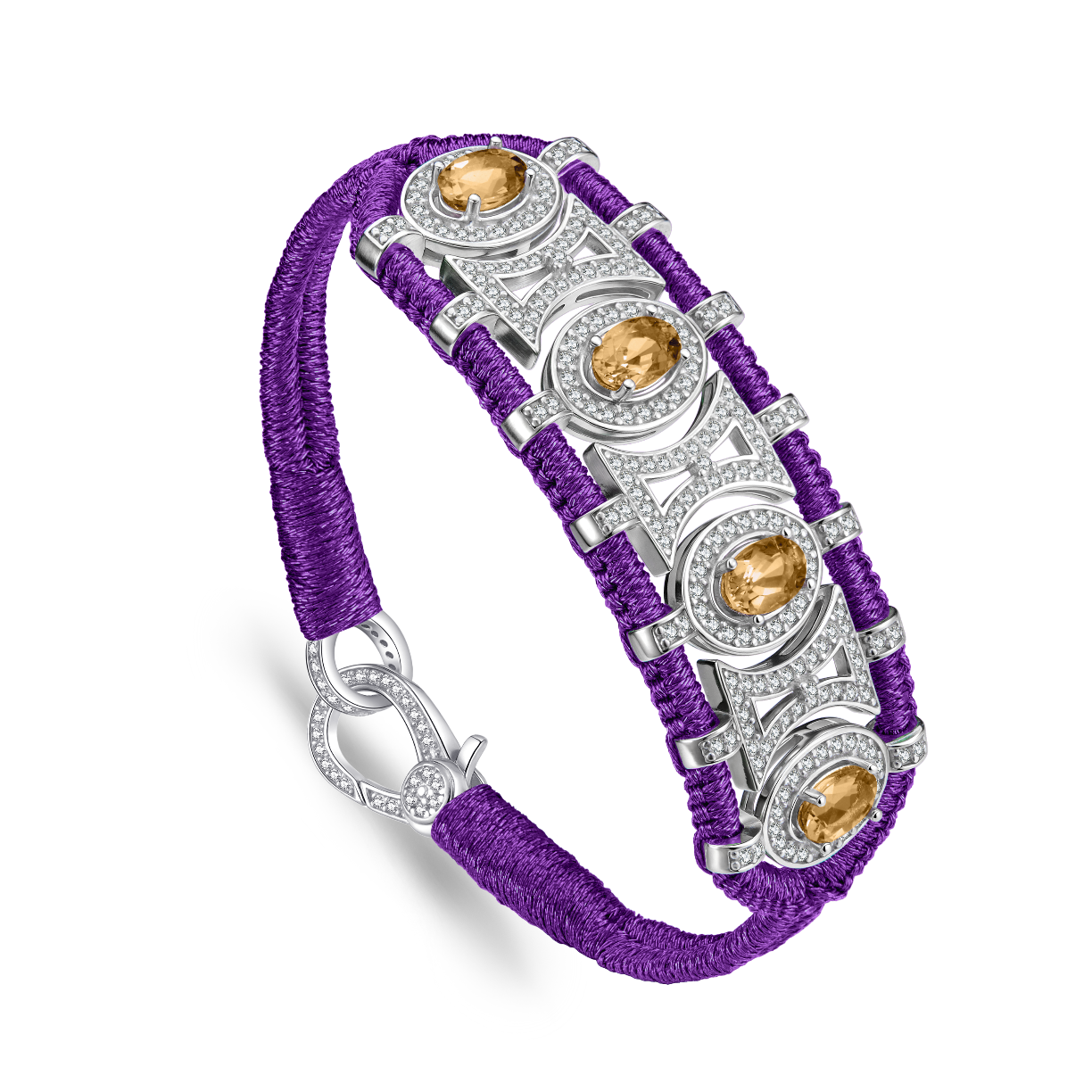 Olinda iris bracelet - Citrines