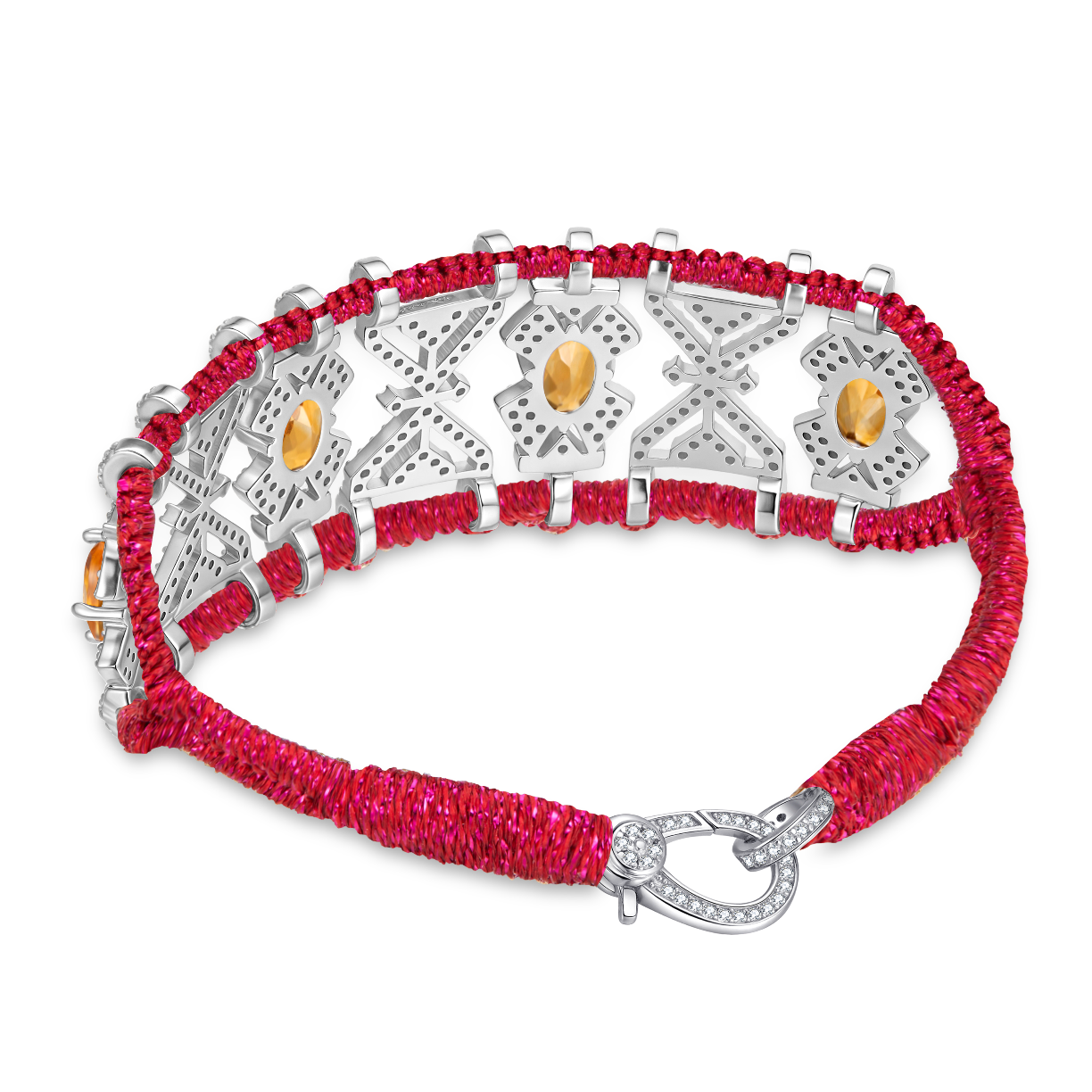 Bracelet Fortalezza Cherry - Citrines