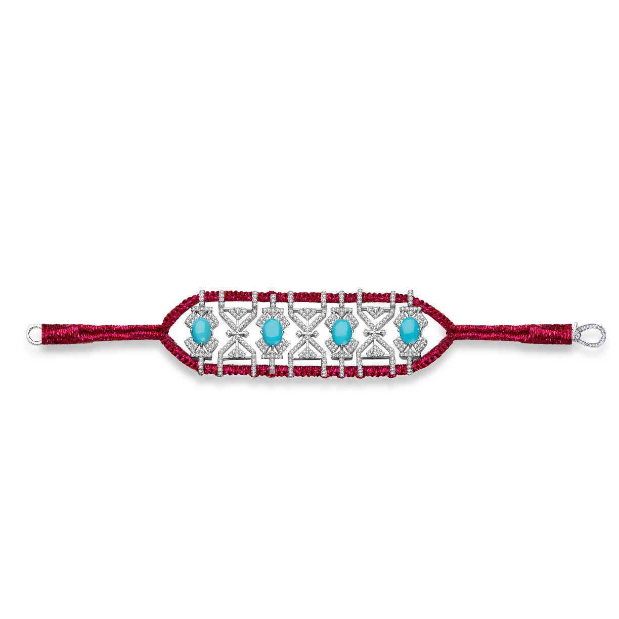 Bracelet Fortalezza Cherry - Turquoises