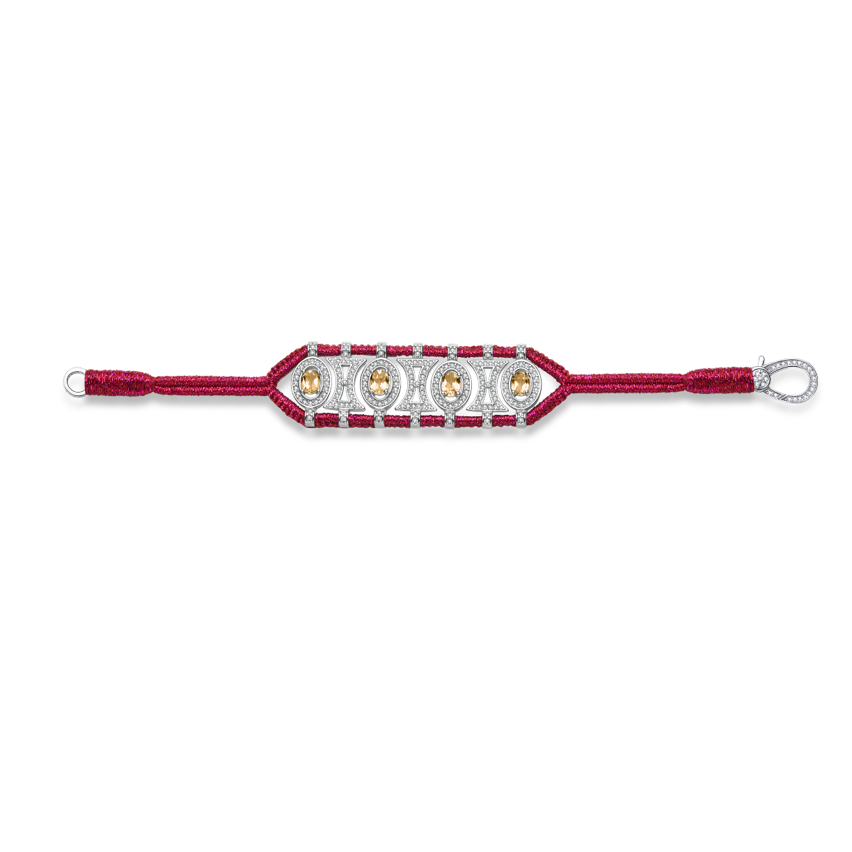 Olinda cherry bracelet - Citrines