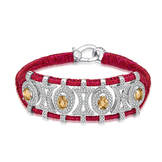 Bracelet Olinda cherry - Citrines