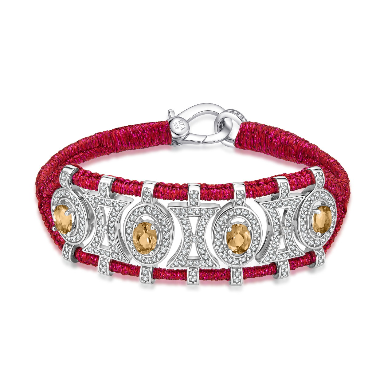 Olinda cherry bracelet - Citrines
