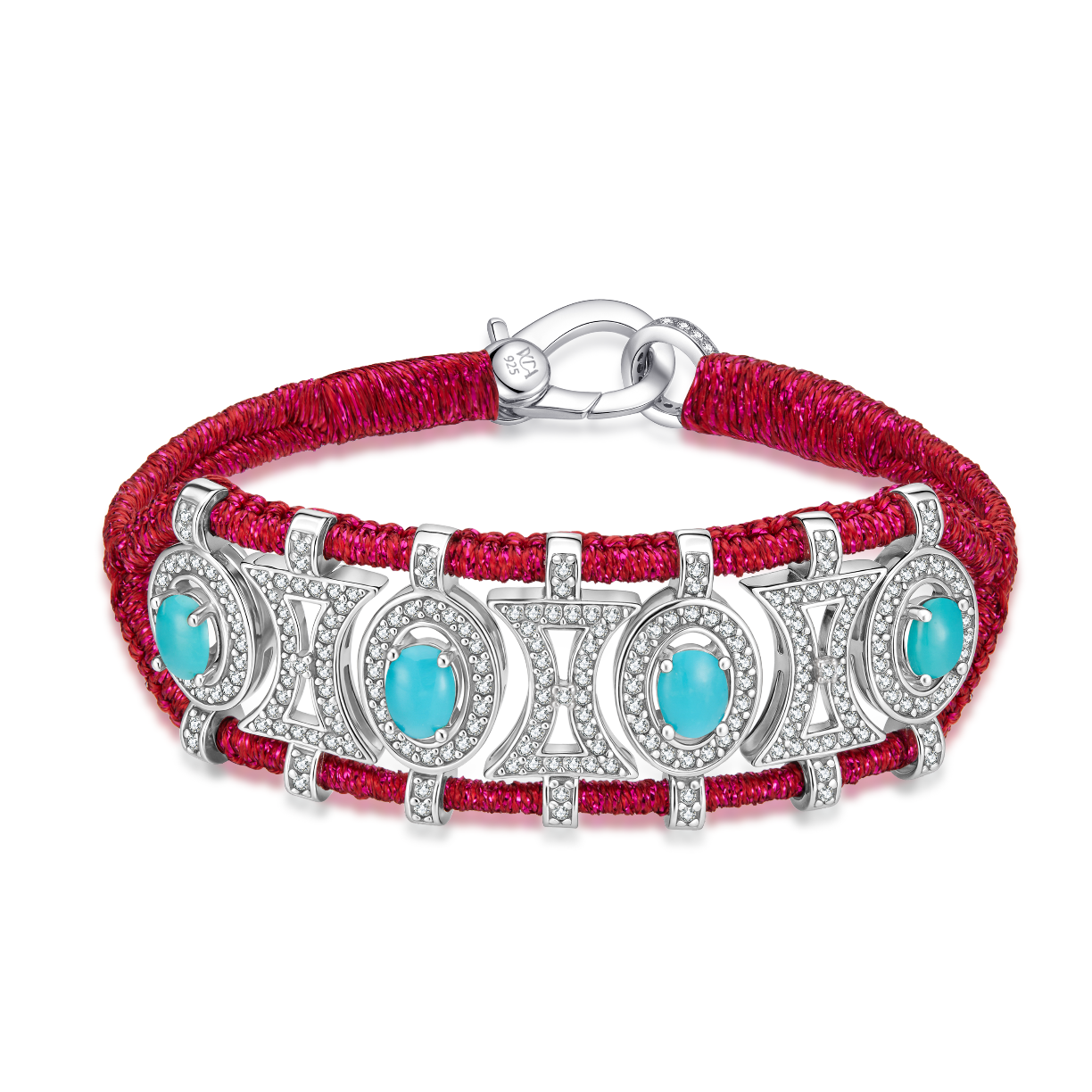 Olinda cherry bracelet - Turquoises