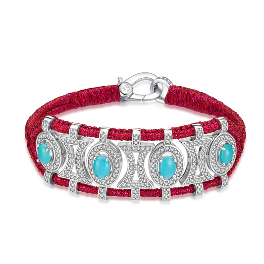 Bracelet Olinda cherry - Turquoises