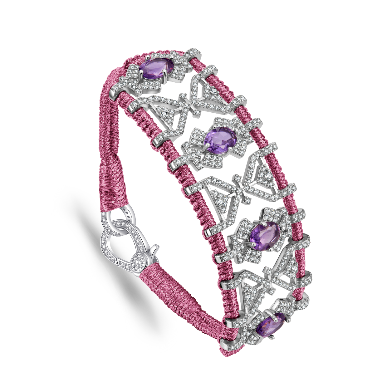 Bracelet Fortalezza Candy - Amethysts