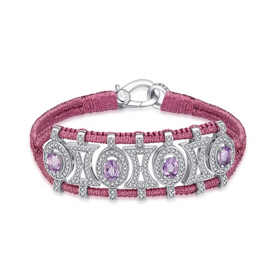 Olinda candy bracelet - Amethysts