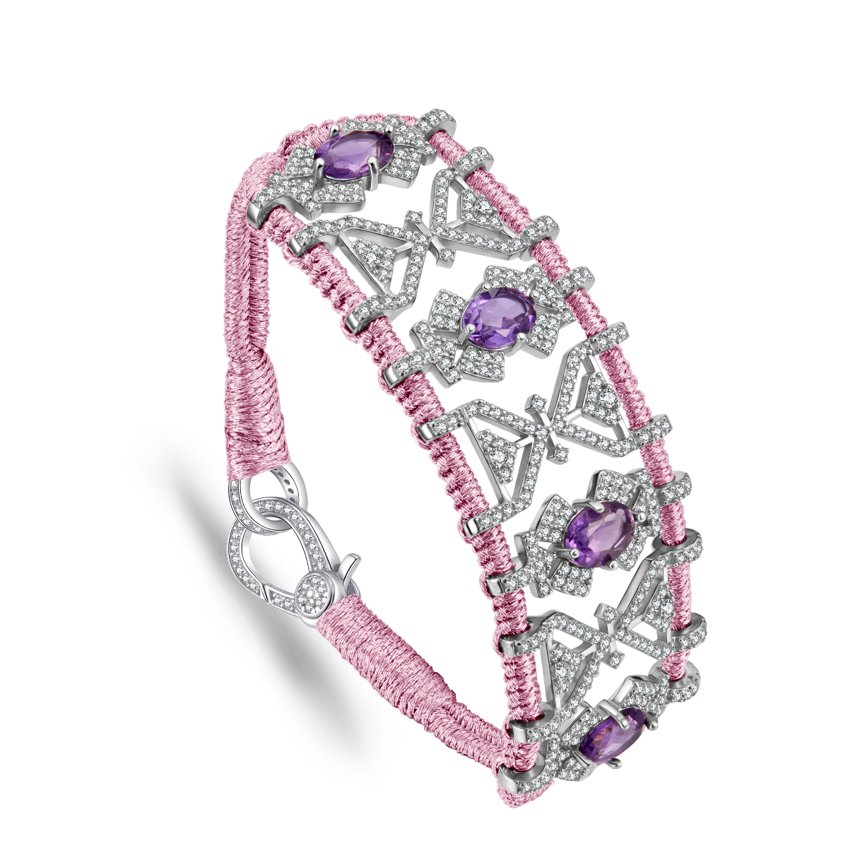Bracelet Fortalezza Baby - Amethysts