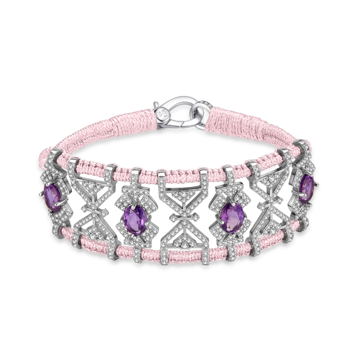 Bracelet Fortalezza Unicorn - Amethysts