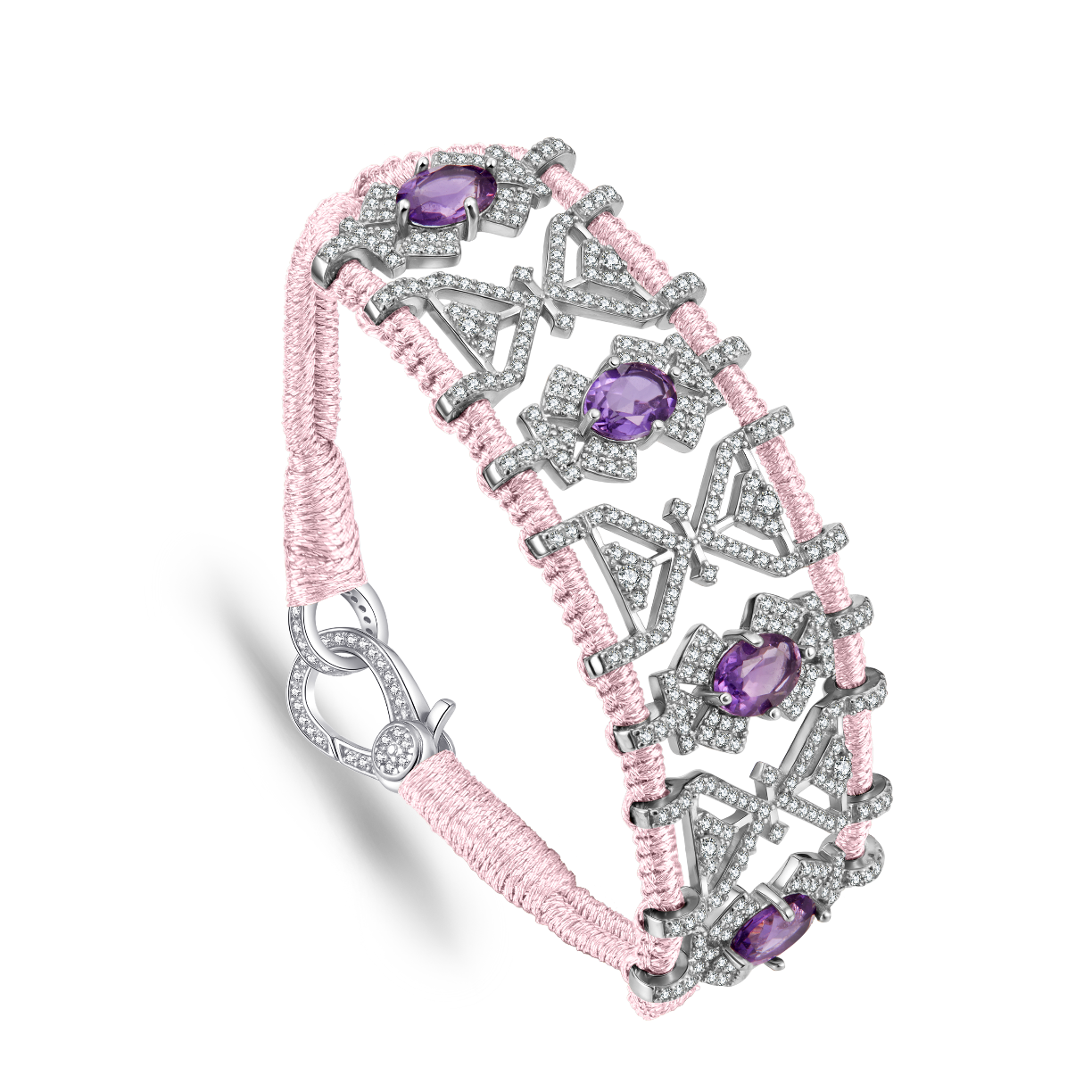 Bracelet Fortalezza Unicorn - Amethysts
