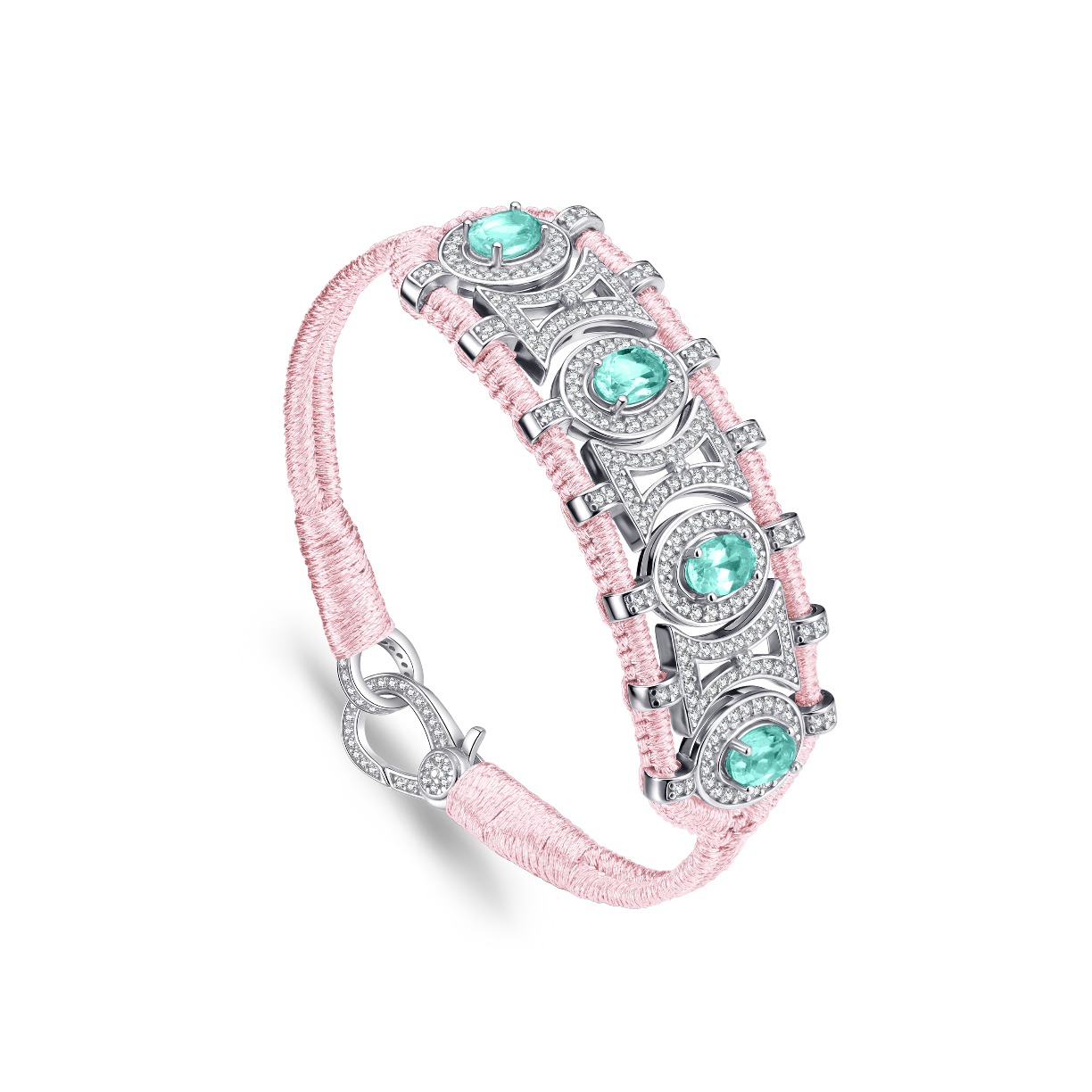 Olinda unicorn bracelet - Emeralds
