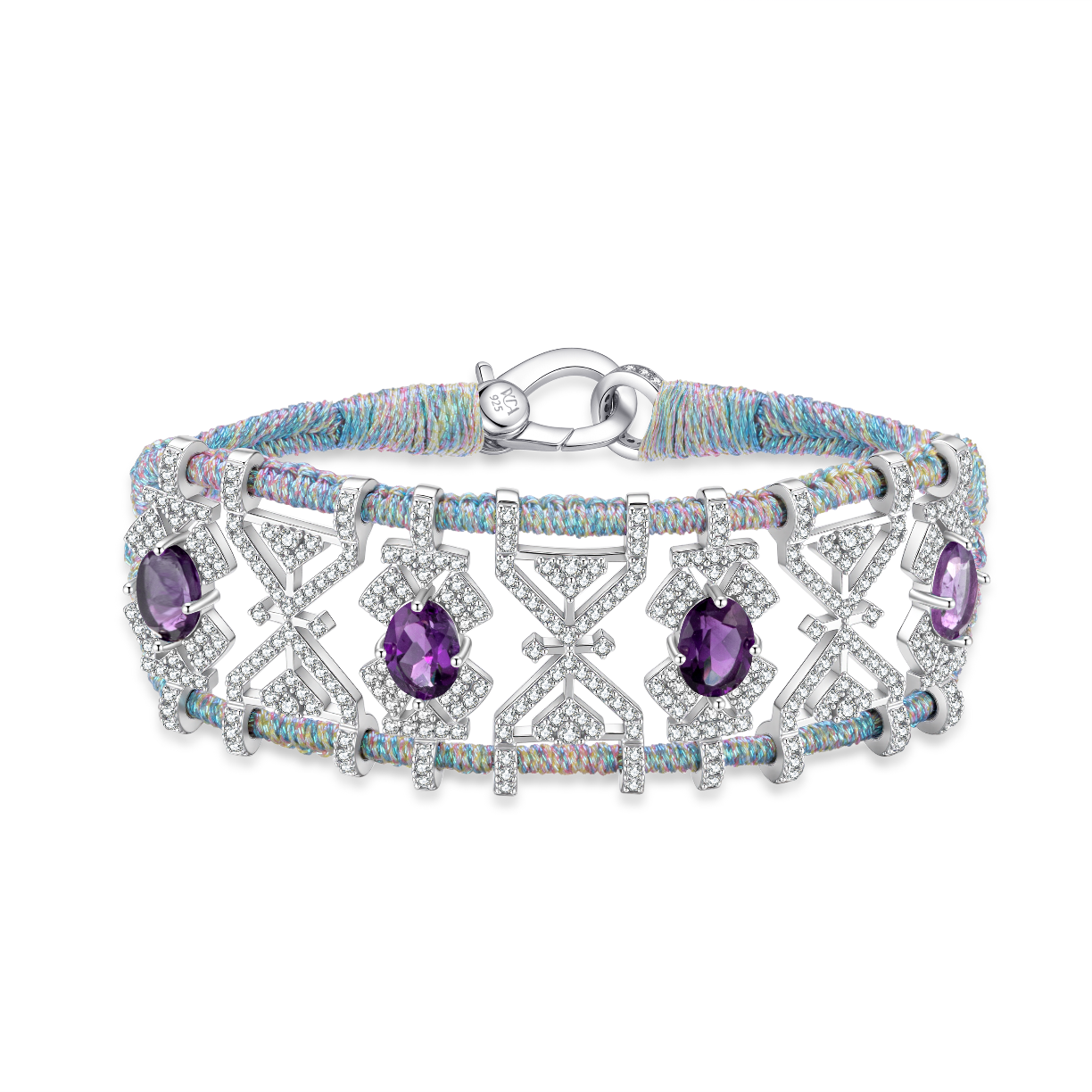 Bracelet Fortalezza Mermaid - Amethysts