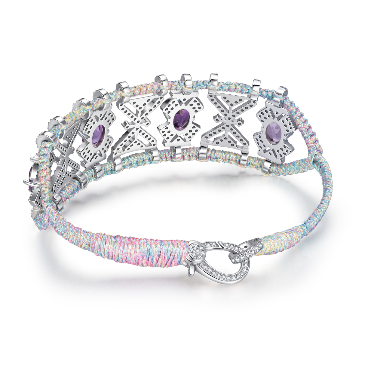 Bracelet Fortalezza Mermaid - Amethysts
