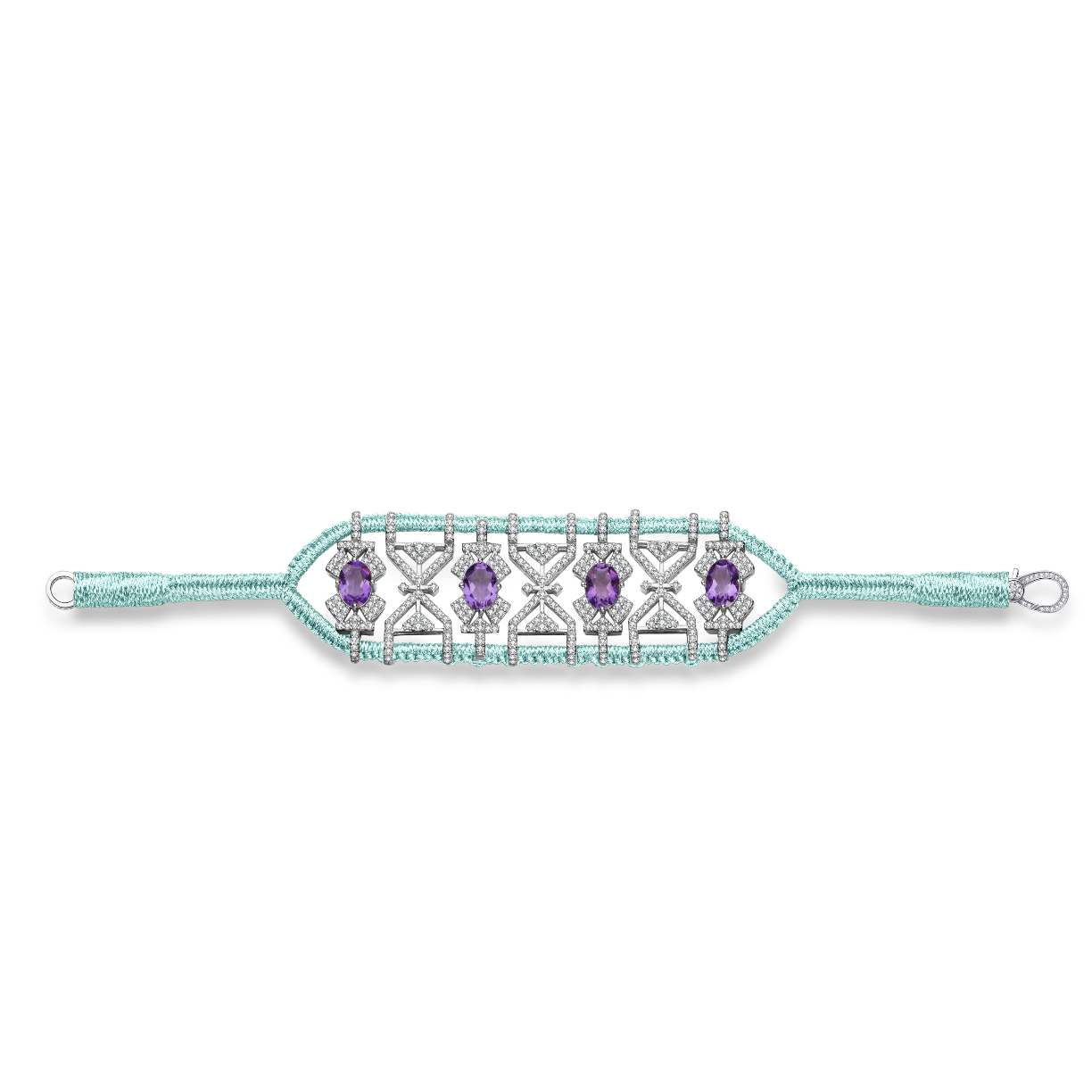 Bracelet Fortalezza Water - Amethysts