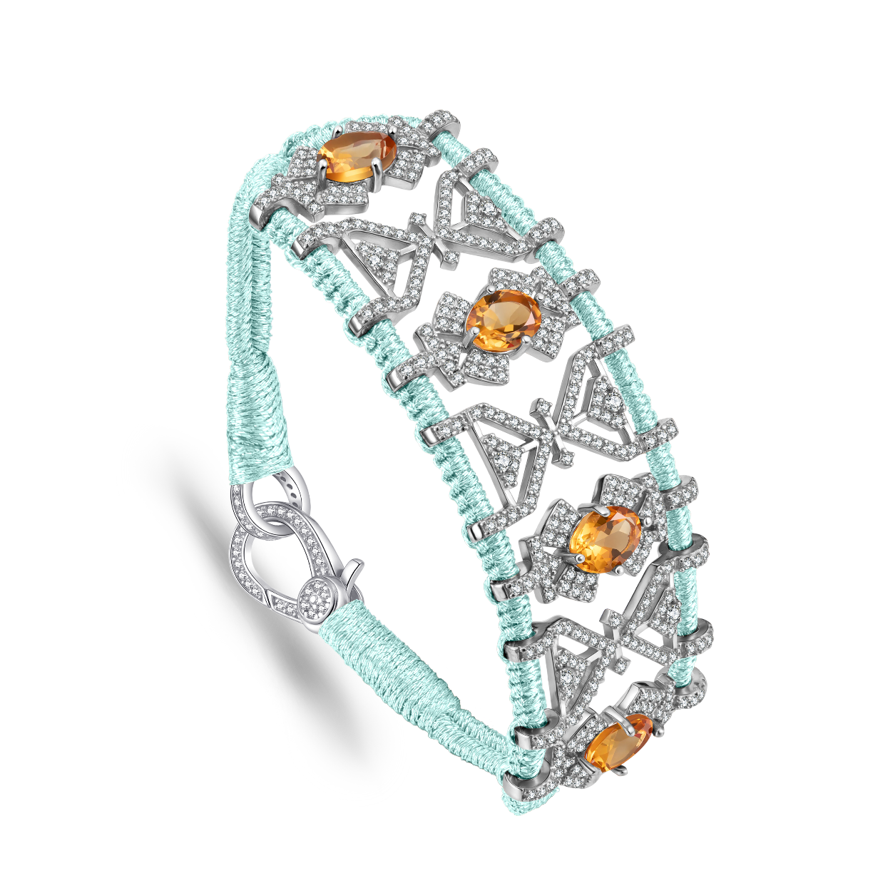 Bracelet Fortalezza Water - Citrines