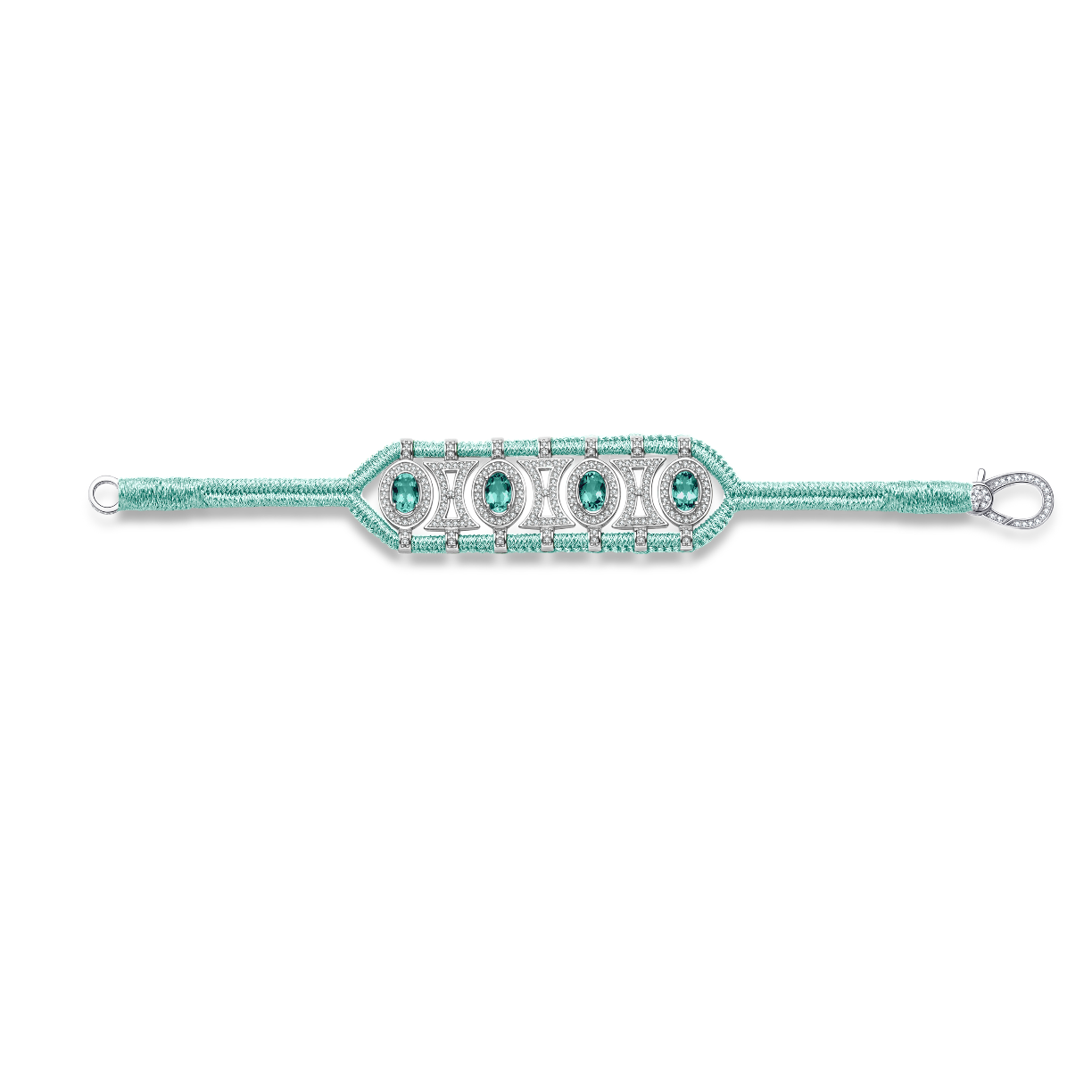 Olinda water bracelet - Emeralds