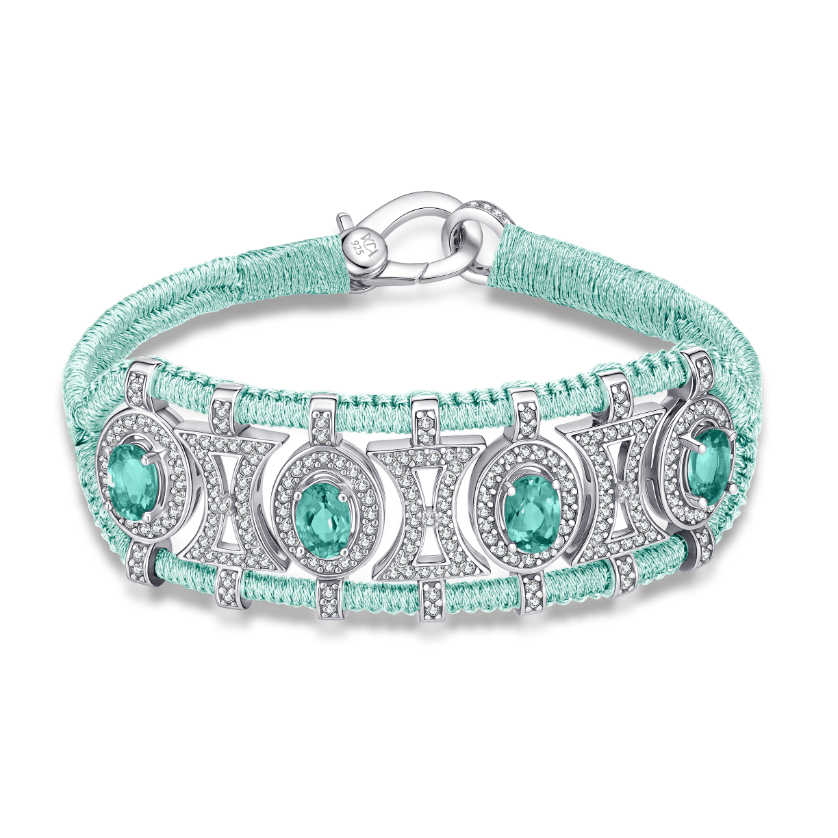 Olinda water bracelet - Emeralds
