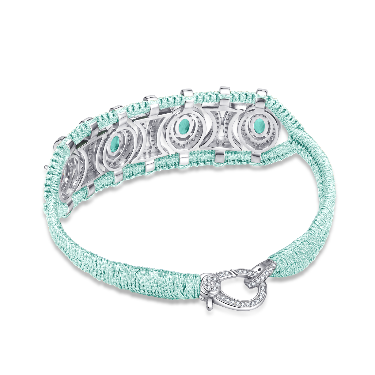 Olinda water bracelet - Emeralds