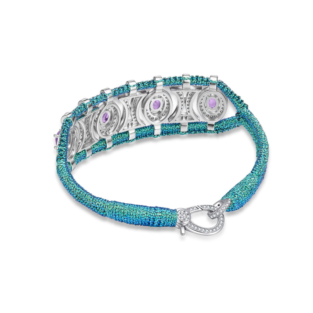 Olinda fly bracelet - Amethysts