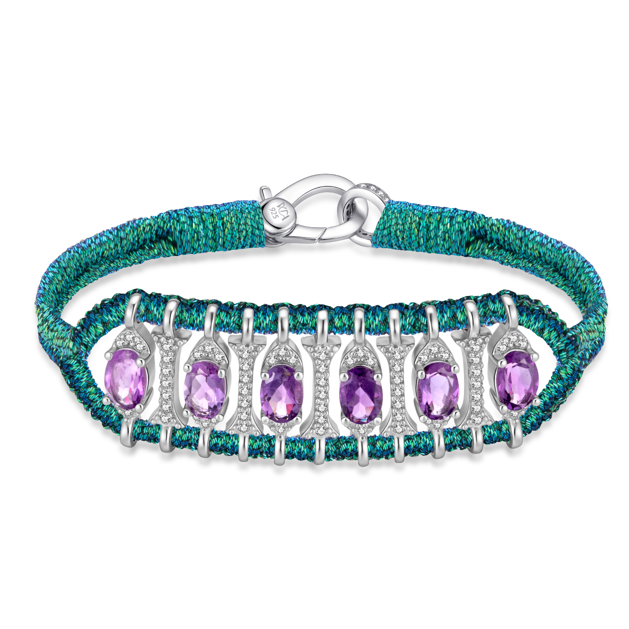 Teresina fly bracelet - Amethyst