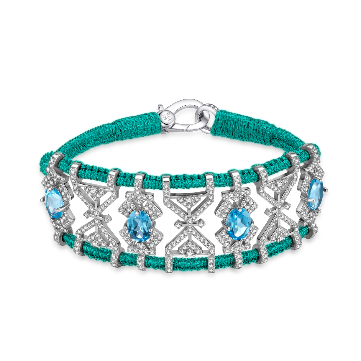 Bracelet Fortalezza emerald - Topazes