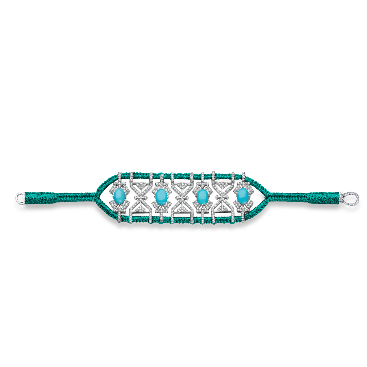Bracelet Fortalezza emerald - Turquoises