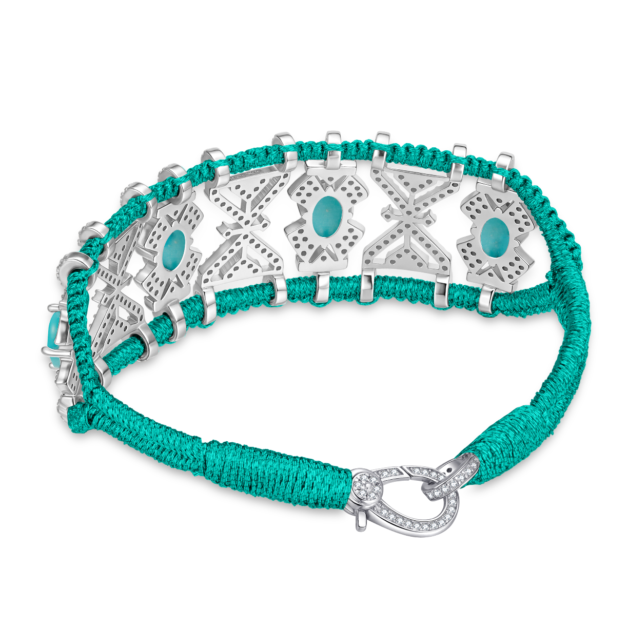 Bracelet Fortalezza emerald - Turquoises