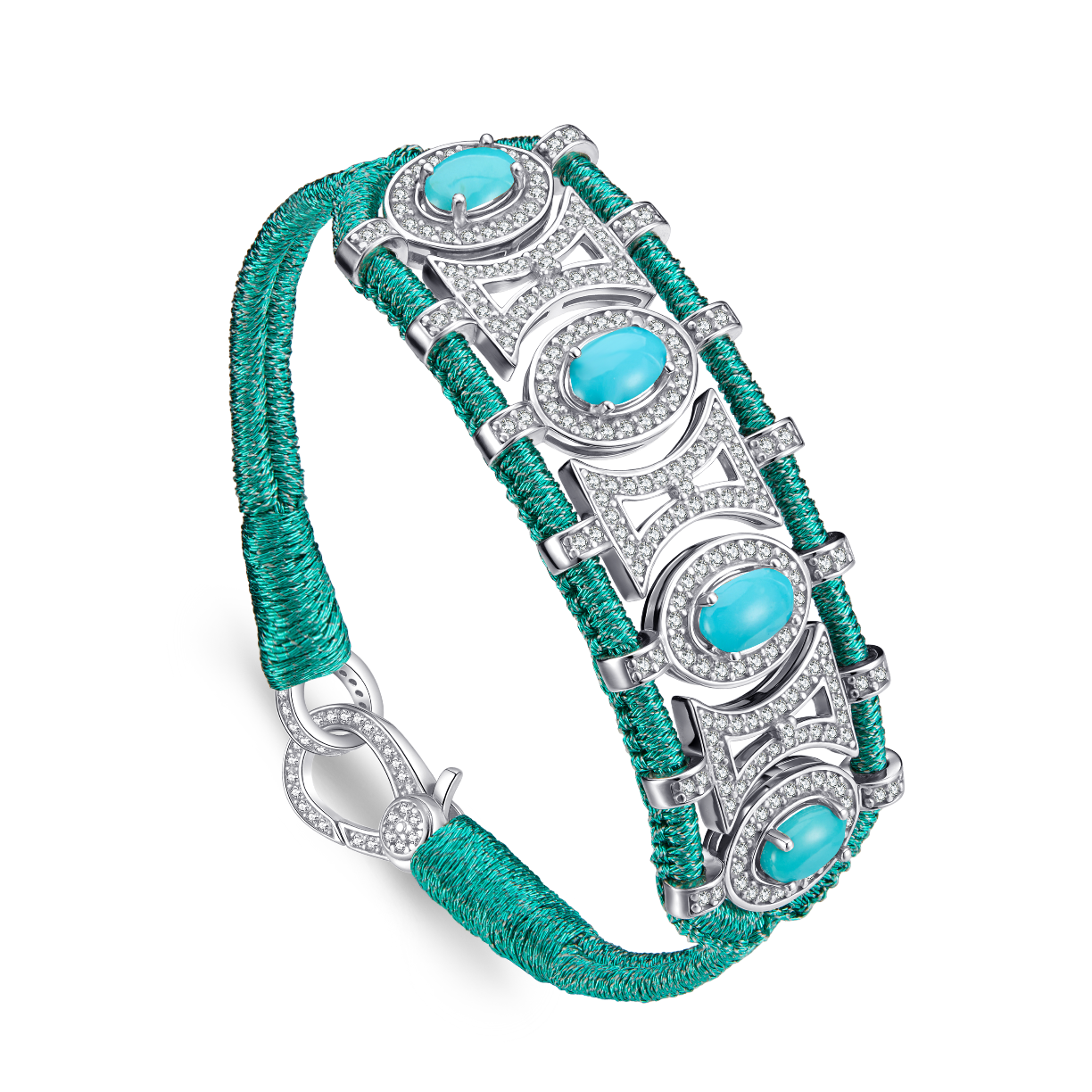 Bracelet Olinda emerald - Turquoises