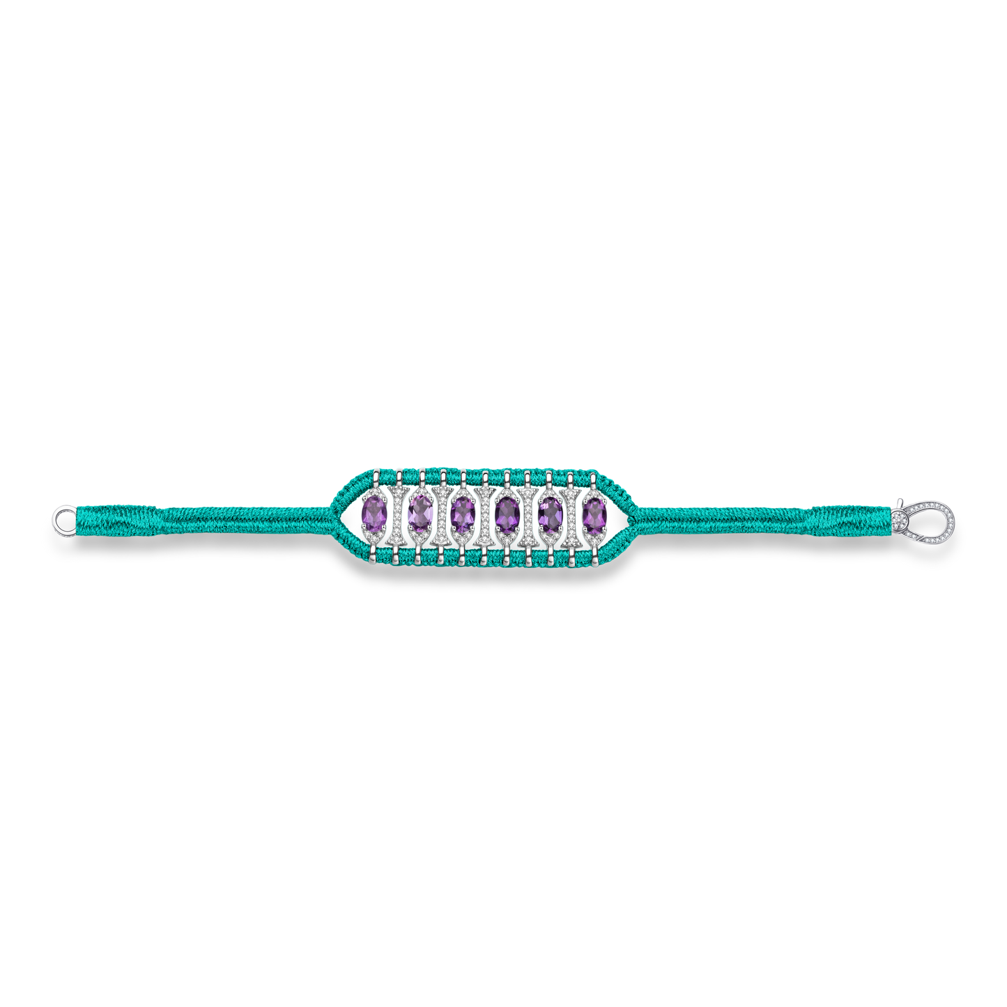 Bracelet Teresina Emerald - améthystes