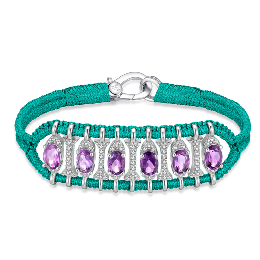 Bracelet Teresina Emerald - améthystes