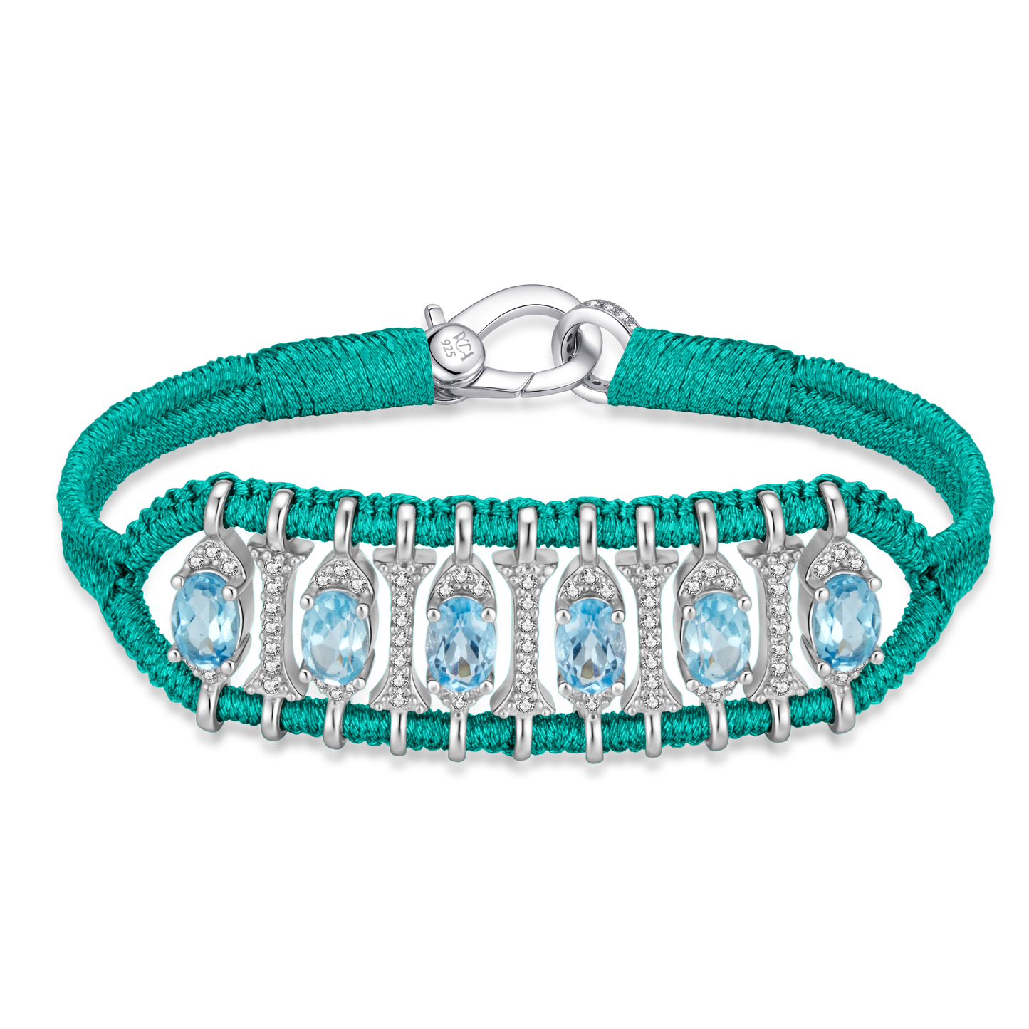 Teresina emerald bracelet - Topaz