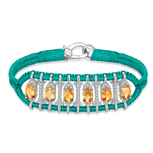 Teresina emerald bracelet - Citrine