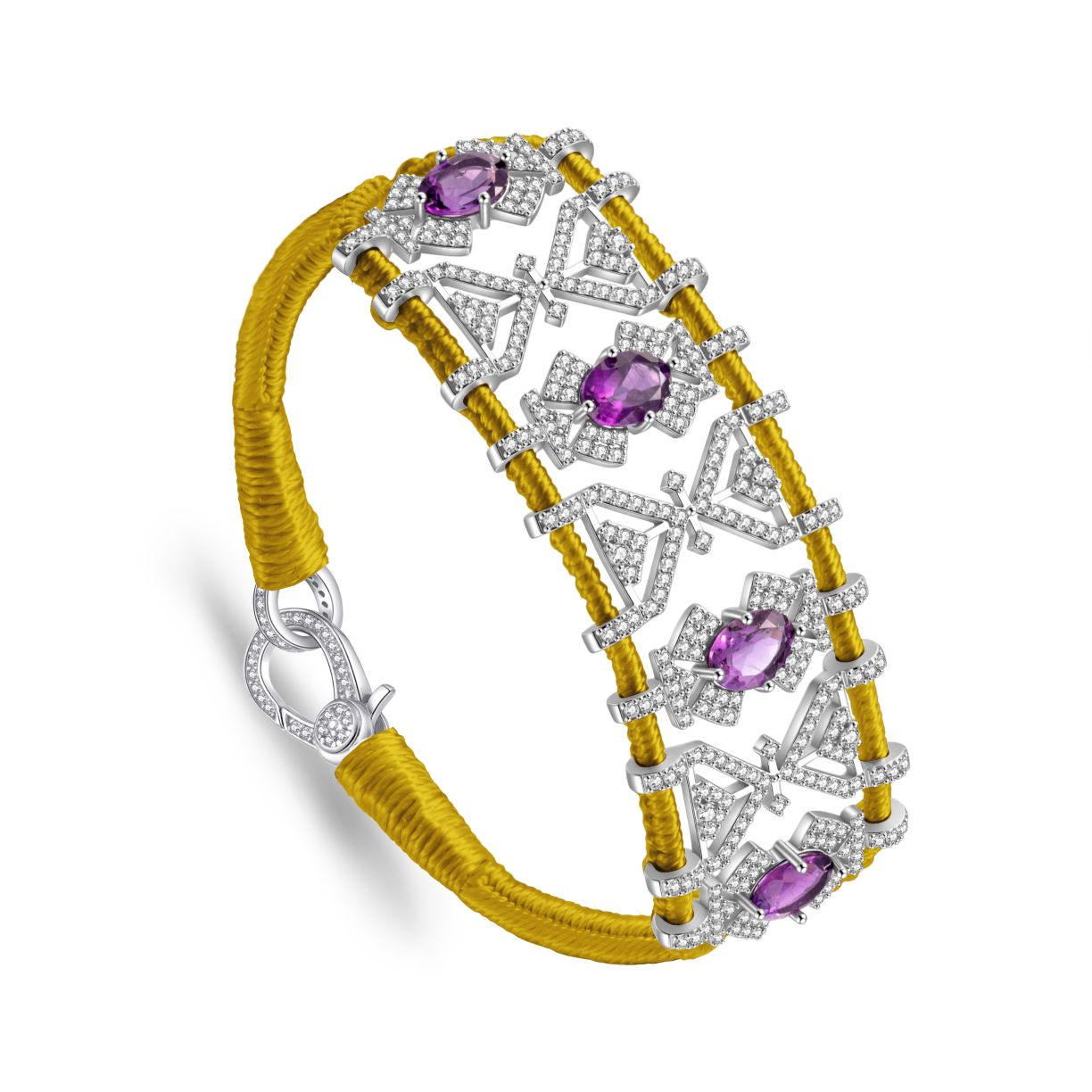 Bracelet Fortalezza Mordor - Amethysts