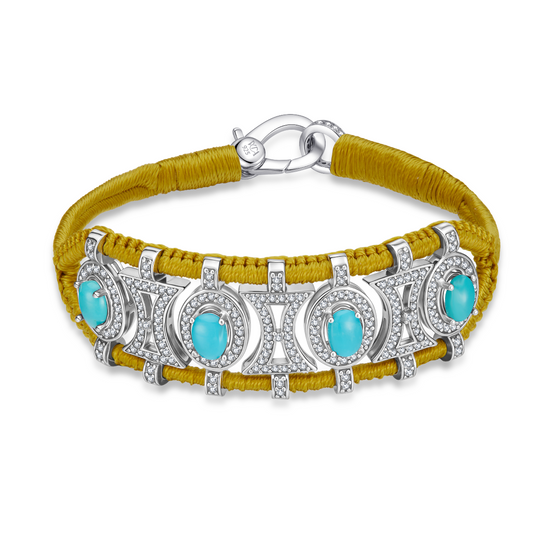 Bracelet Olinda mordor - turquoises