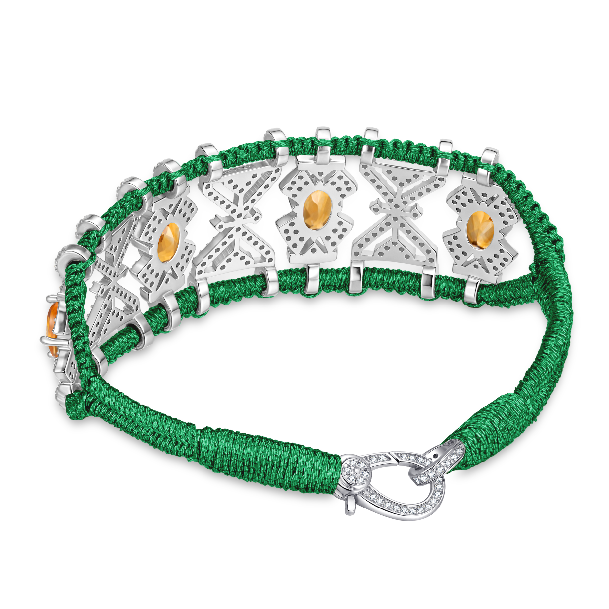 Bracelet Fortalezza Grass- Citrines
