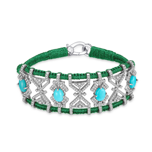 Bracelet Fortalezza Grass - Turquoises
