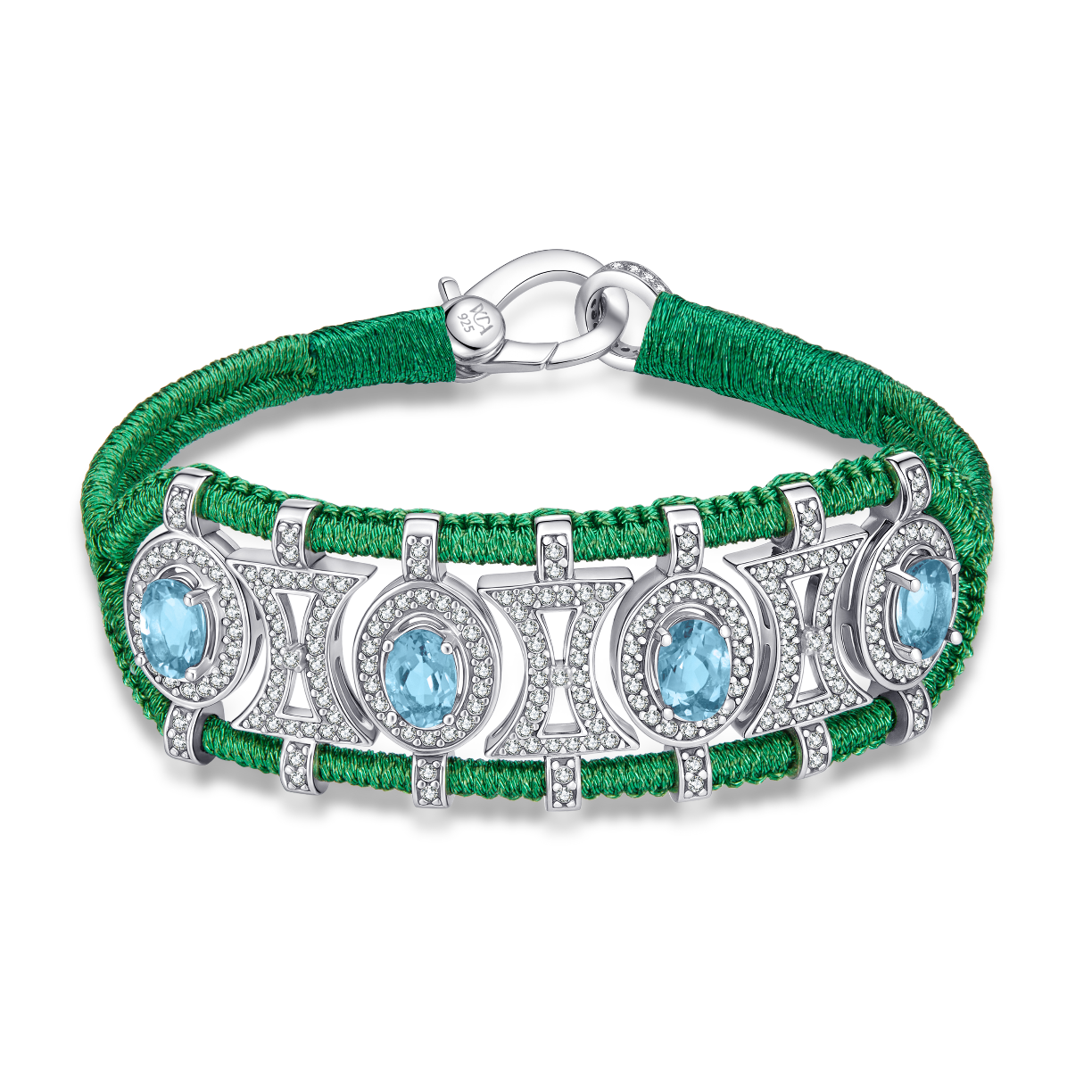 Olinda grass bracelet - Topazes