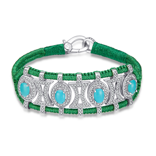 Bracelet Olinda grass - Turquoises