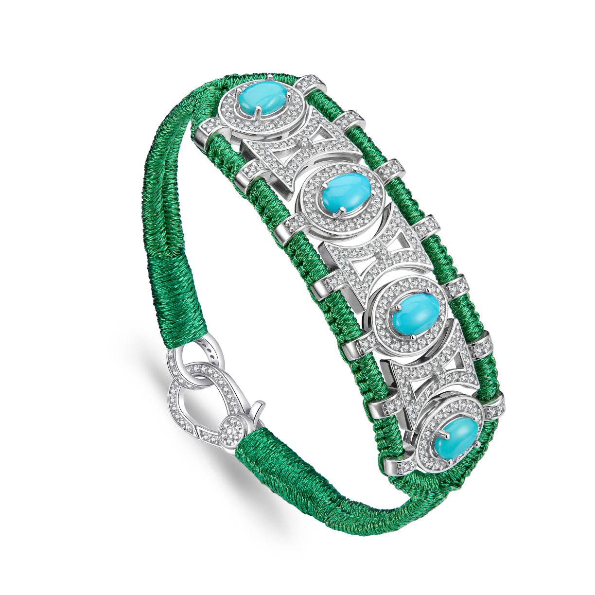 Bracelet Olinda grass - Turquoises